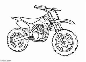 Dirt Bike Coloring Page #318142688