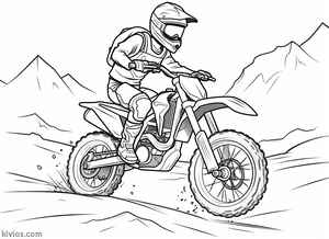Dirt Bike Coloring Page #3200811022