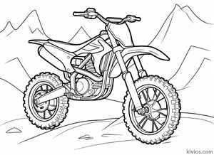 Dirt Bike Coloring Page #3204429317