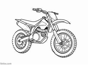 Dirt Bike Coloring Page #326991203