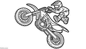 Dirt Bike Coloring Page #34347258