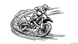 Dirt Bike Coloring Page #34656590
