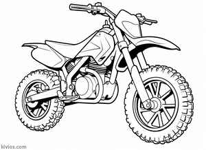 Dirt Bike Coloring Page #523129