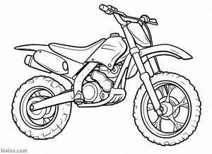 Dirt Bike Coloring Page #600523457