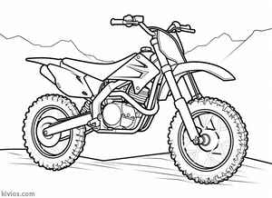 Dirt Bike Coloring Page #6324462