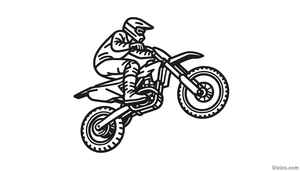 Dirt Bike Coloring Page #881418617