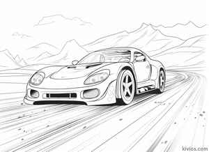 Dirt Track Race Car Coloring Page #1025313380