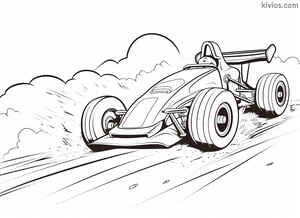Dirt Track Race Car Coloring Page #1627431887