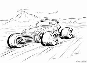 Dirt Track Race Car Coloring Page #1703128061