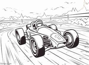 Dirt Track Race Car Coloring Page #2238521738