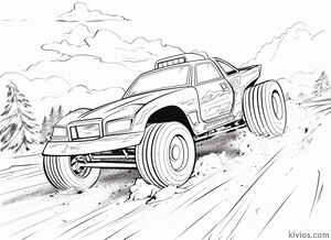 Dirt Track Race Car Coloring Page #2839713364