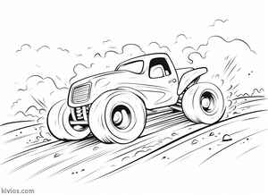 Dirt Track Race Car Coloring Page #507112462