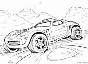 Dirt Track Race Car Coloring Page #586031247