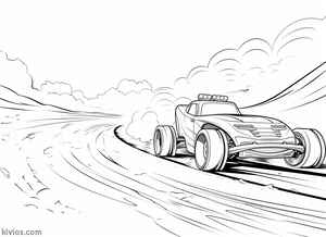 Dirt Track Race Car Coloring Page #88651565