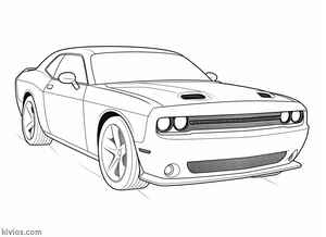 Dodge Challenger Coloring Page #2000624008