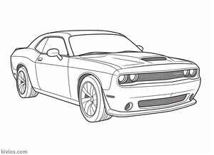 Dodge Challenger Coloring Page #2088520797