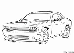 Dodge Challenger Coloring Page #2936229181