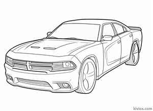 Dodge Charger Coloring Page #1007520269