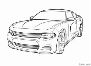 Dodge Charger Coloring Page #160653764