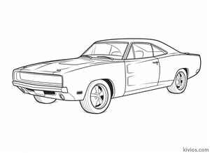 Dodge Charger Coloring Page #1689926921