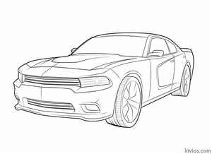 Dodge Charger Coloring Page #1700922842