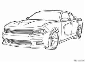 Dodge Charger Coloring Page #170531997