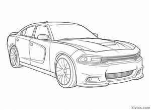 Dodge Charger Coloring Page #1954227114