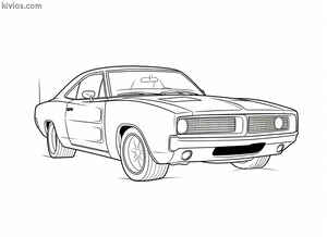 Dodge Charger Coloring Page #206016488