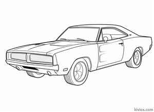 Dodge Charger Coloring Page #216078457