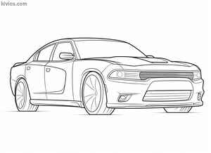 Dodge Charger Coloring Page #2298121839