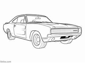 Dodge Charger Coloring Page #2726113826