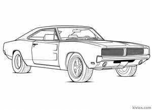 Dodge Charger Coloring Page #295491120