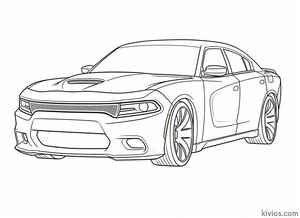 Dodge Charger Coloring Page #321403182