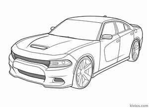 Dodge Charger Coloring Page #378811337