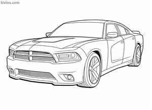 Dodge Charger Coloring Page #428221659