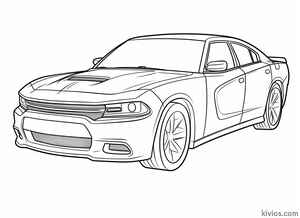 Dodge Charger Coloring Page #479732102