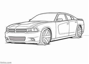 Dodge Charger Coloring Page #665010236