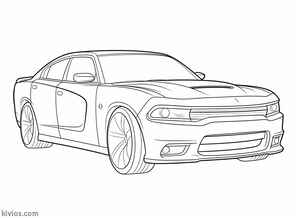 Dodge Charger Coloring Page #956324443