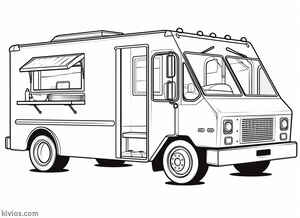 Food Truck Coloring Page #122588589