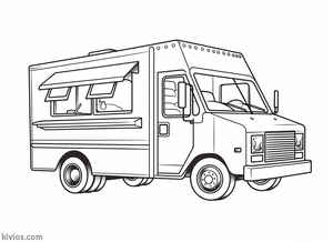 Food Truck Coloring Page #1241310054