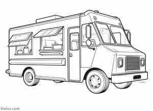Food Truck Coloring Page #1276714962