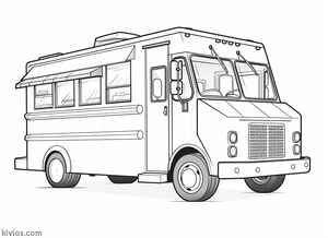 Food Truck Coloring Page #181455427