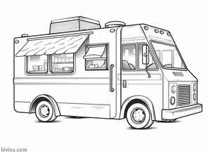 Food Truck Coloring Page #1865623922