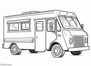 Food Truck Coloring Page #224229799
