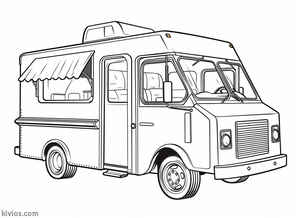 Food Truck Coloring Page #2488517350