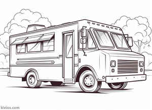 Food Truck Coloring Page #249364910
