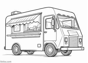Food Truck Coloring Page #2828510221