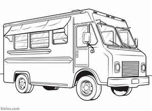 Food Truck Coloring Page #283669057