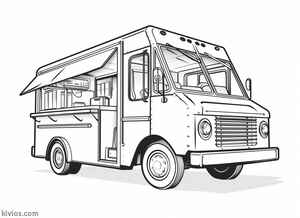 Food Truck Coloring Page #2845618360