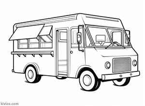 Food Truck Coloring Page #35317768